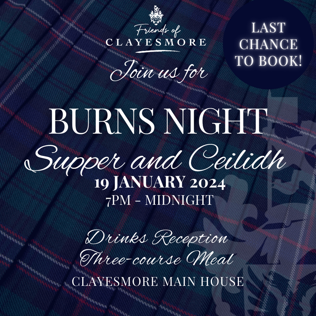 Burns Night Supper and Ceilidh - Friday 19 January 2024, 7pm