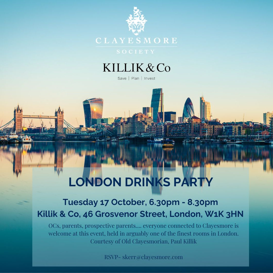 London Drinks Party - Tuesday 17 October, 6.30pm
